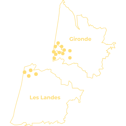 chalandise Carte de la zone de chalandise de ABE électricité.